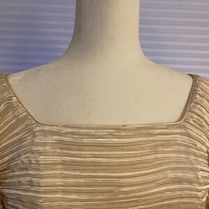 GEORGE F. Couture 1980's Champagne long dress